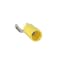 Panduit Ring Terminal, #10 Stud Size, 10 AWG, 600 V, Vinyl Insulated, Yellow, 50 PK PV10-10FF-L - alternate 1
